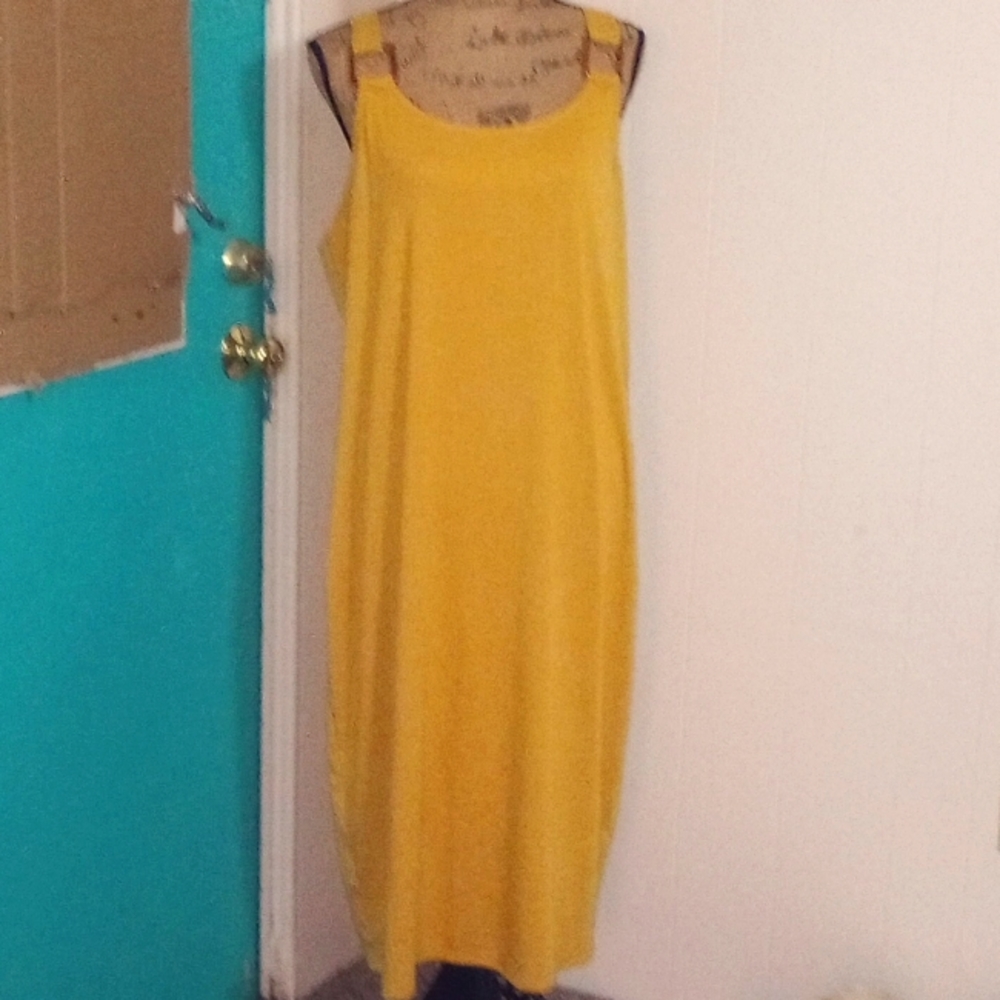 Derek Heart Plus Yellow Sleeveless Dress